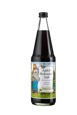 Apfel-Holundersaft - heißer Holler - 0,7 l